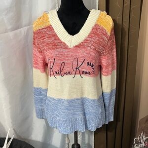Multicolor V-Neck Sweater